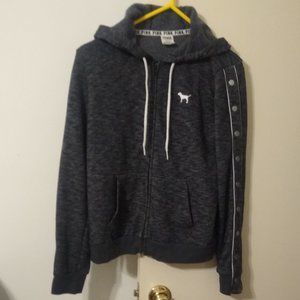 VS Pink Sweat Jacket with Hoodie (Size Medium)